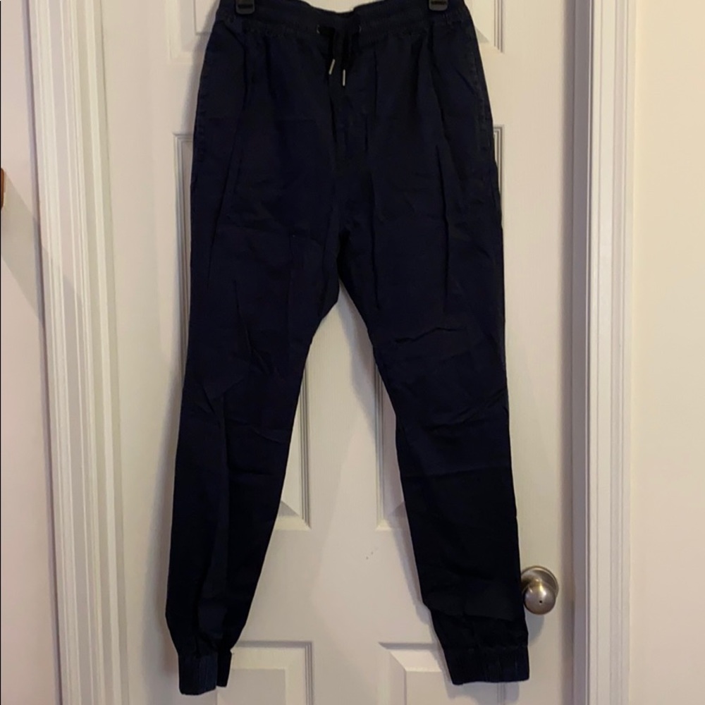 Zanerobe Men’s navy Joggers with Drawstring | W 34